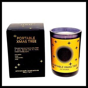 D.S. & Durga Portable Xmas Tree Scented Candle Pine Holiday Full Size New